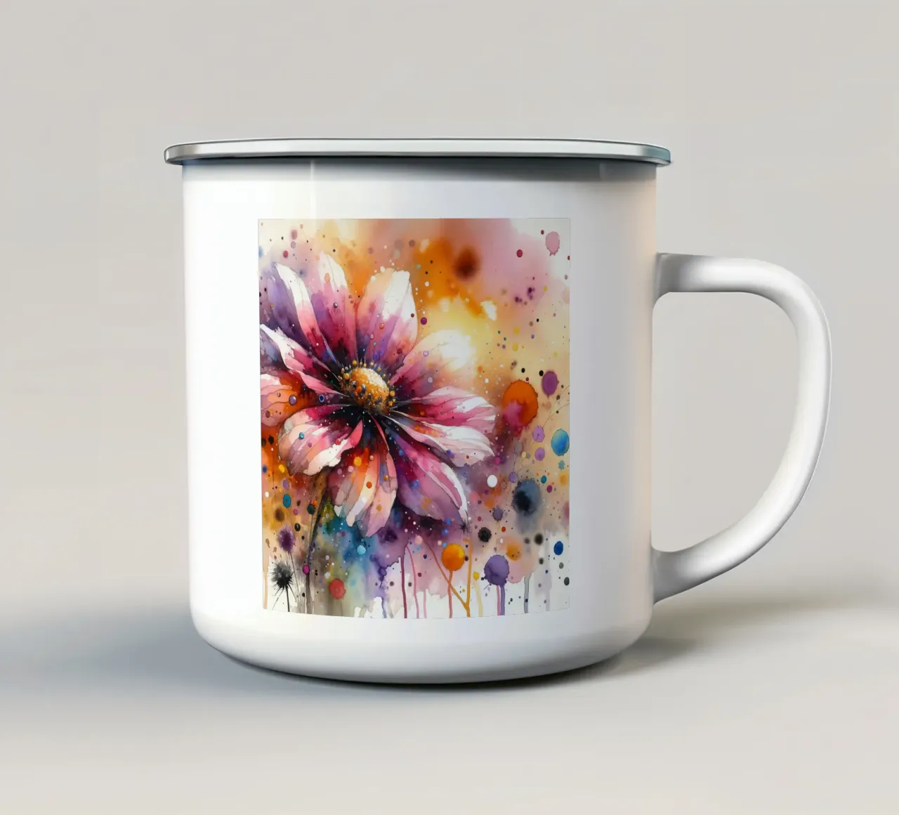 Fiducia in fiore tazza in smalto da Chromatic Fusion Studio