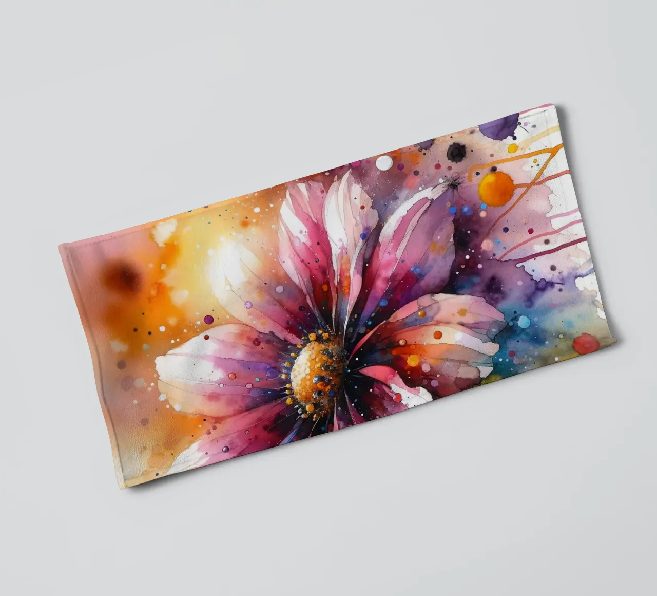 Fiducia in fiore asciugamano da bagno da Chromatic Fusion Studio