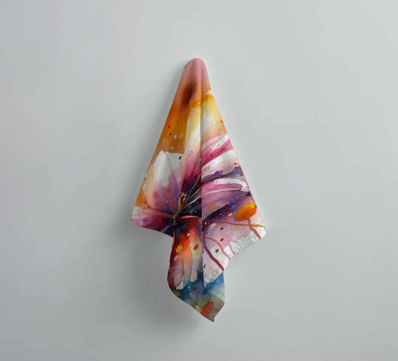 Fiducia in fiore asciugamano da bagno da Chromatic Fusion Studio