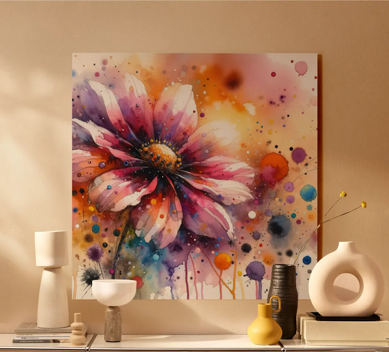 Fiducia in fiore alluminio dibond da Chromatic Fusion Studio