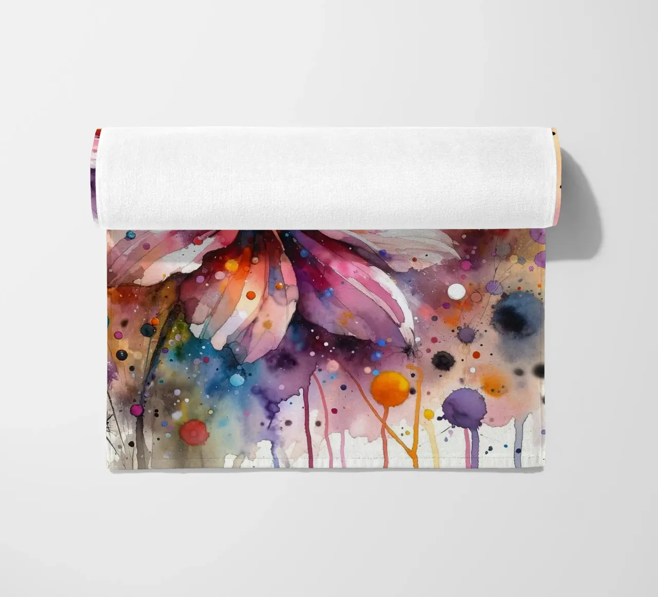 Fiducia in fiore telo mare da Chromatic Fusion Studio