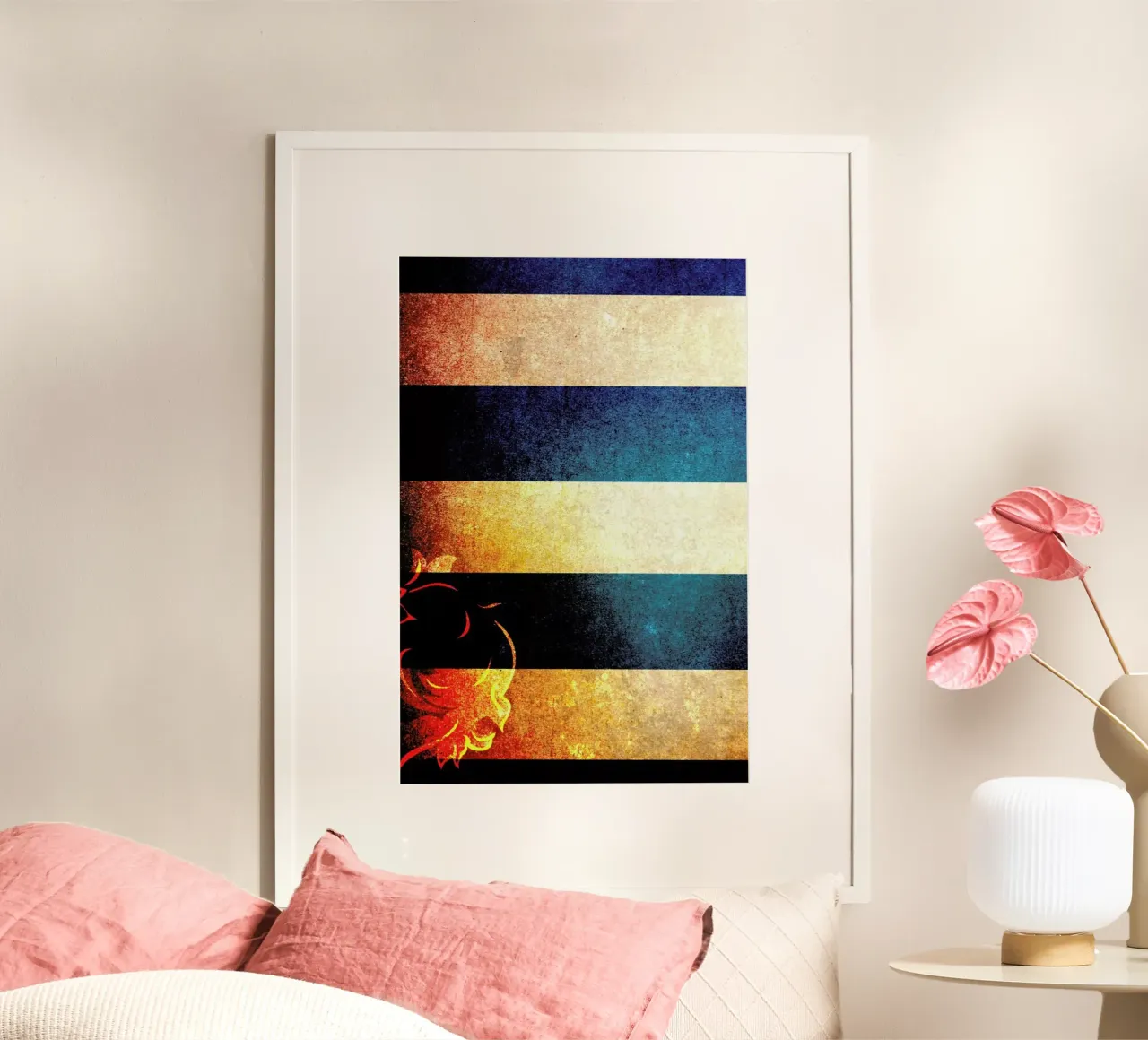 QPR poster con telaio in legno da David Curry