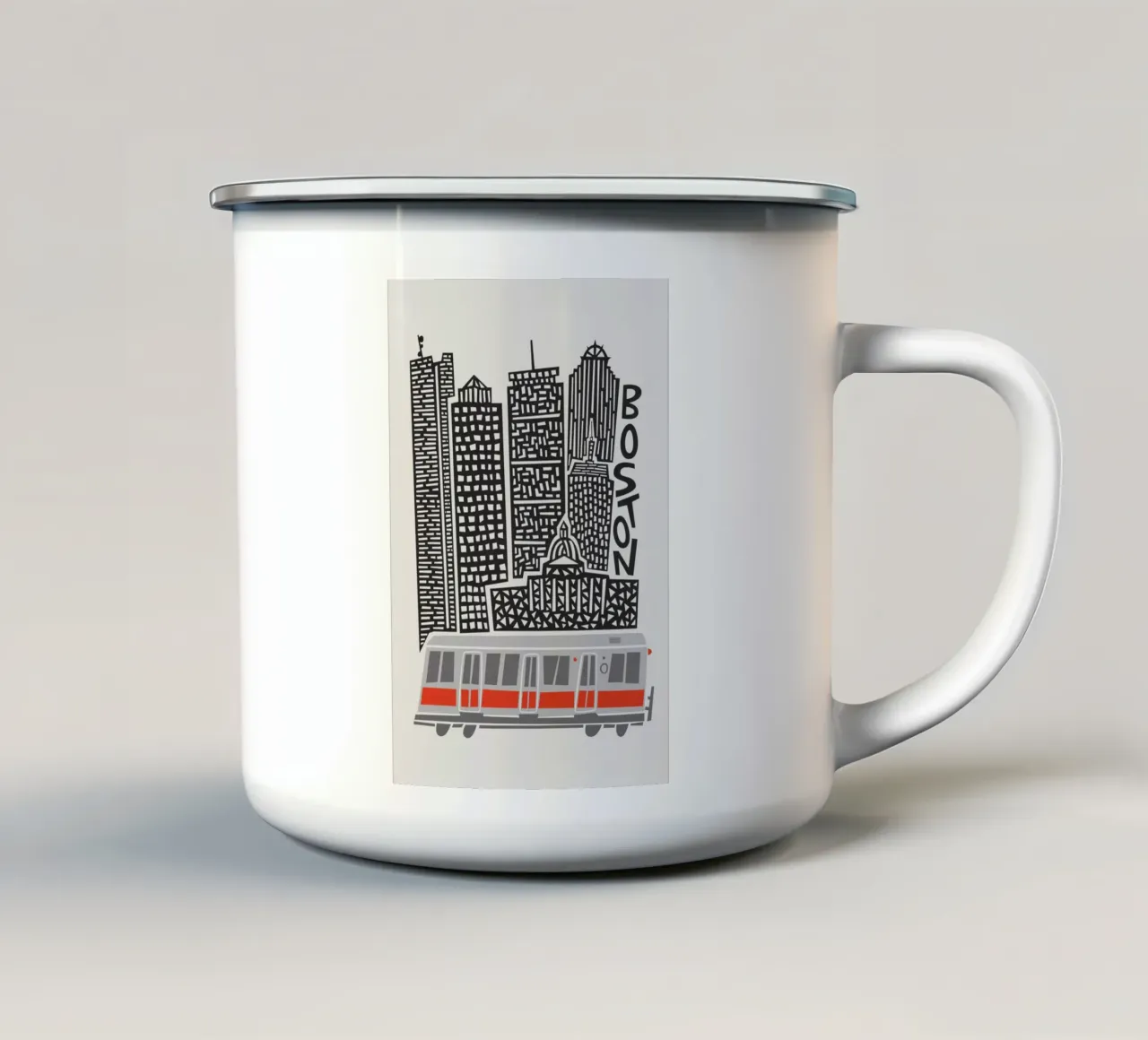 Città di Boston tazza in smalto da Fox & Velvet