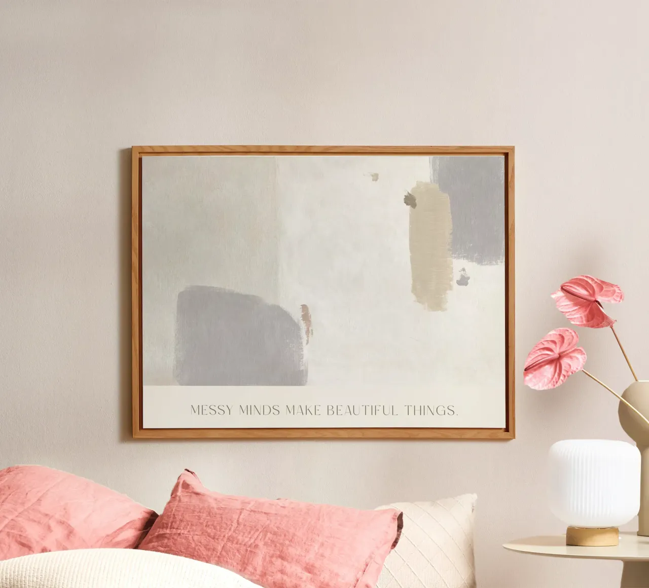Messy Minds Make Beautiful Things alluminio dibond da treechild