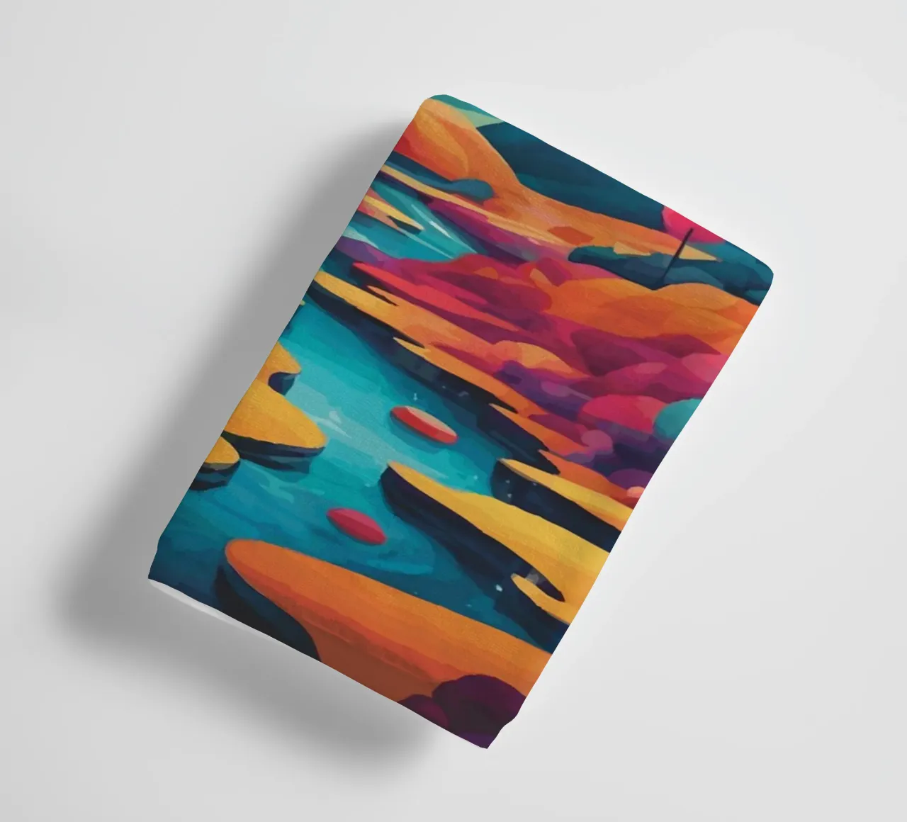 Pics chromatiques : Une symphonie de couleurs et de formes serviette de bain de artdesign1985