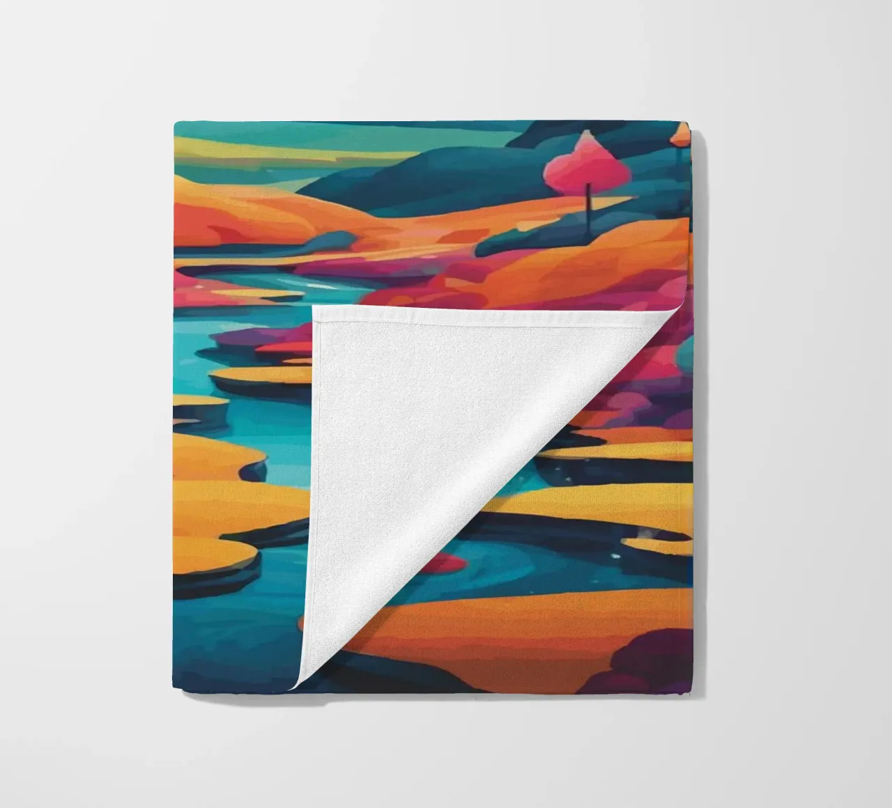 Cime cromatiche: Una sinfonia di colore e forma telo mare da artdesign1985