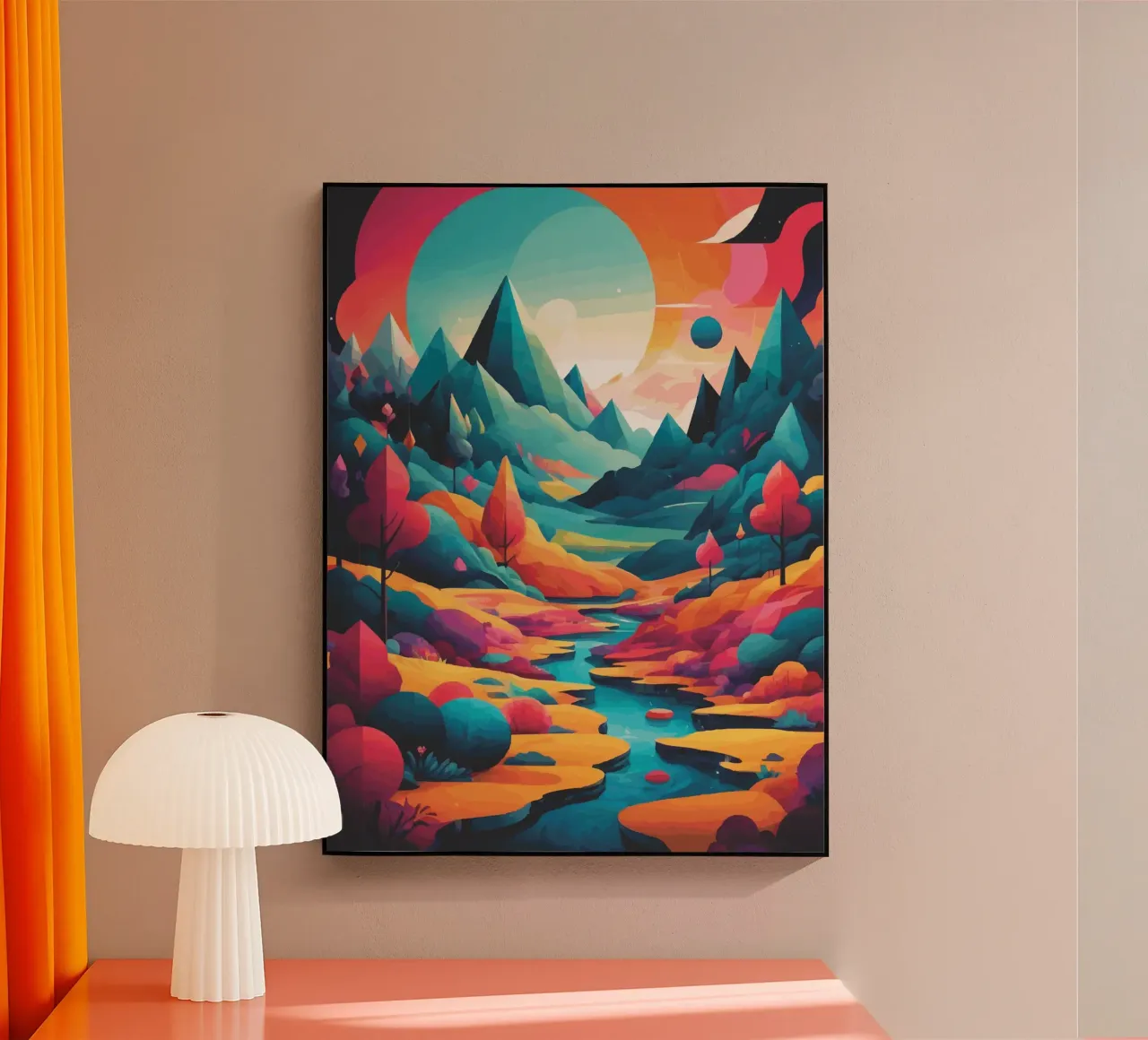 Cime cromatiche: Una sinfonia di colore e forma plexiglass da artdesign1985