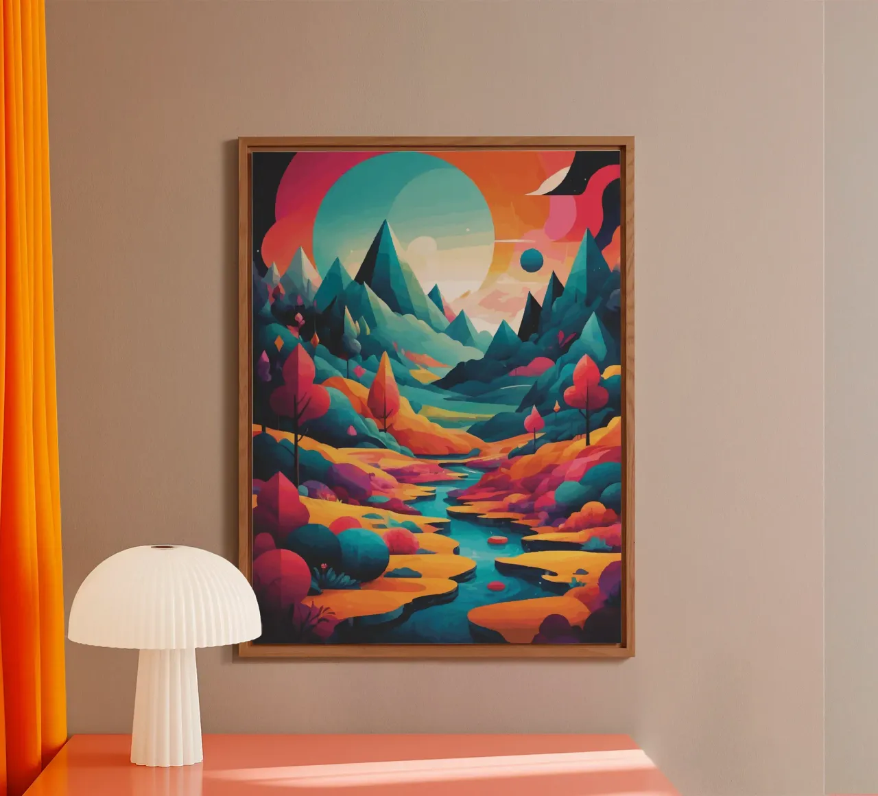 Cime cromatiche: Una sinfonia di colore e forma alluminio dibond da artdesign1985