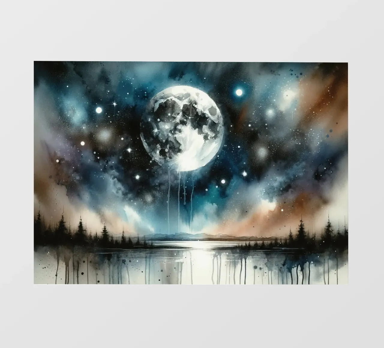 Mistica della luna telo in pvc da Chromatic Fusion Studio