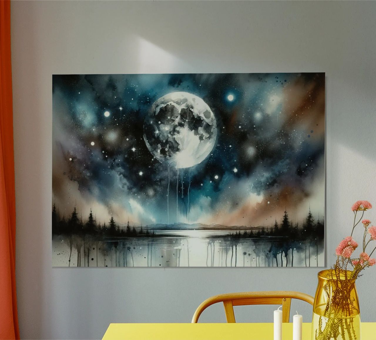 Moonlit Mystique poster by Chromatic Fusion Studio