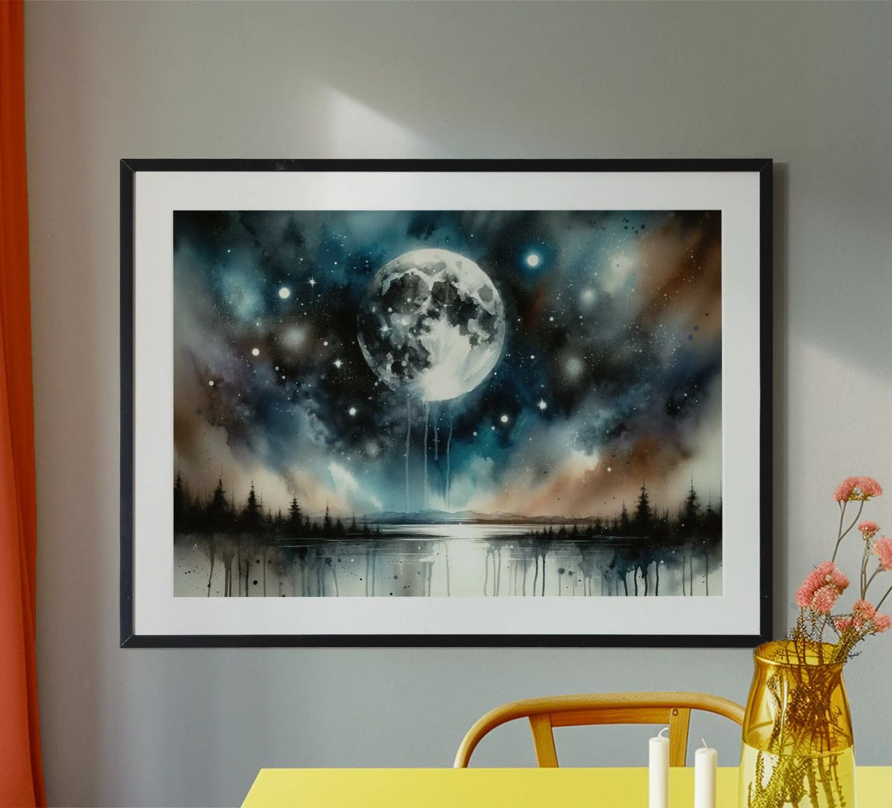 Moonlit Mystique poster by Chromatic Fusion Studio