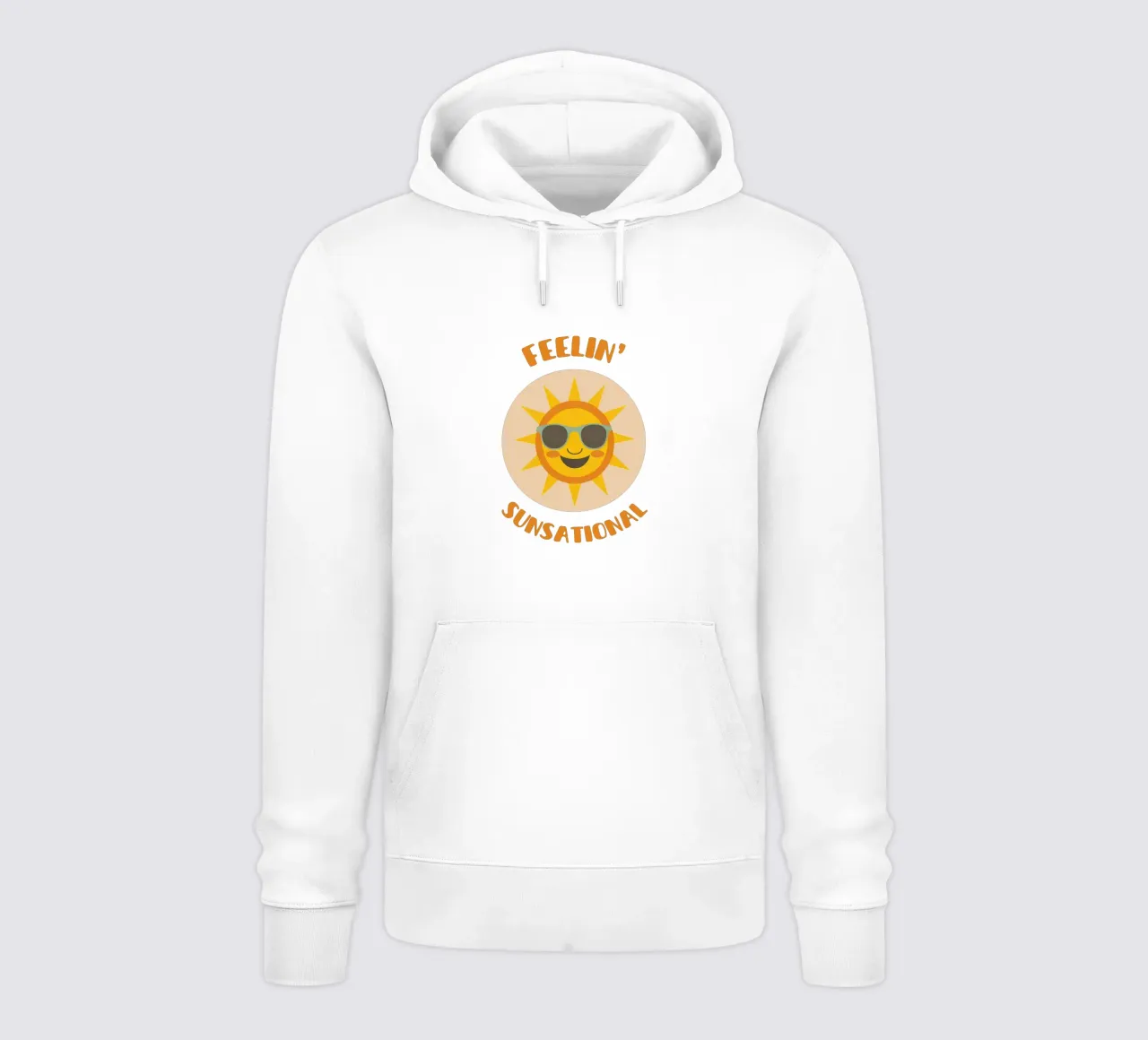 Feeling sunsational - cute & funny pun for sunny days felpa con cappuccio da Punderful Day
