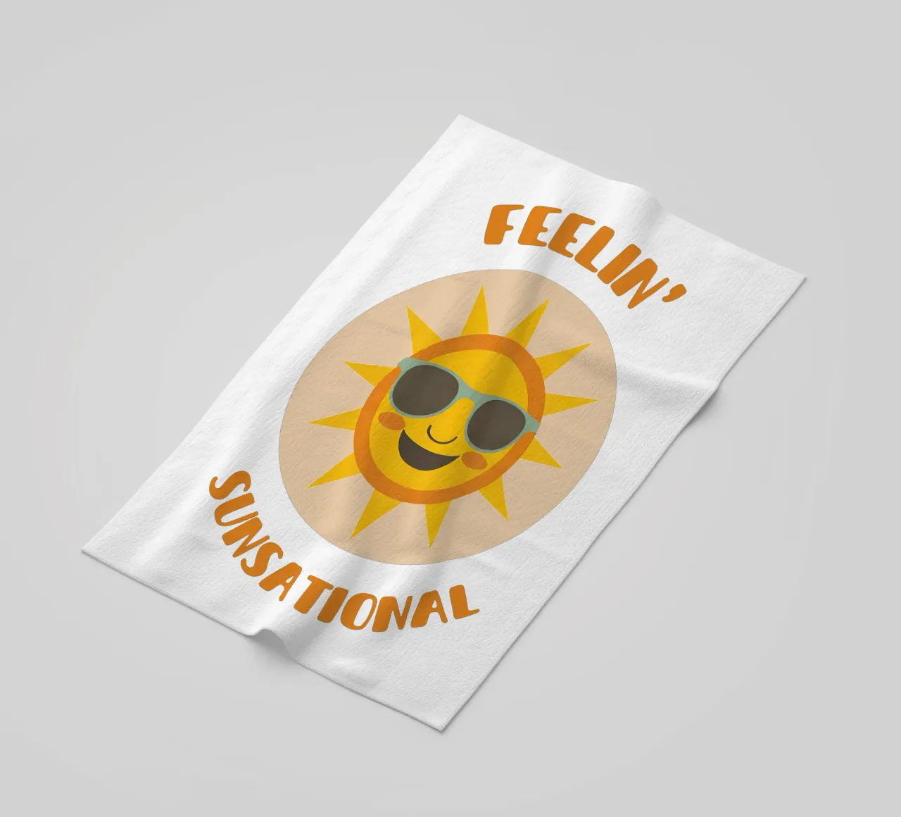Feeling sunsational - cute & funny pun for sunny days telo mare da Punderful Day