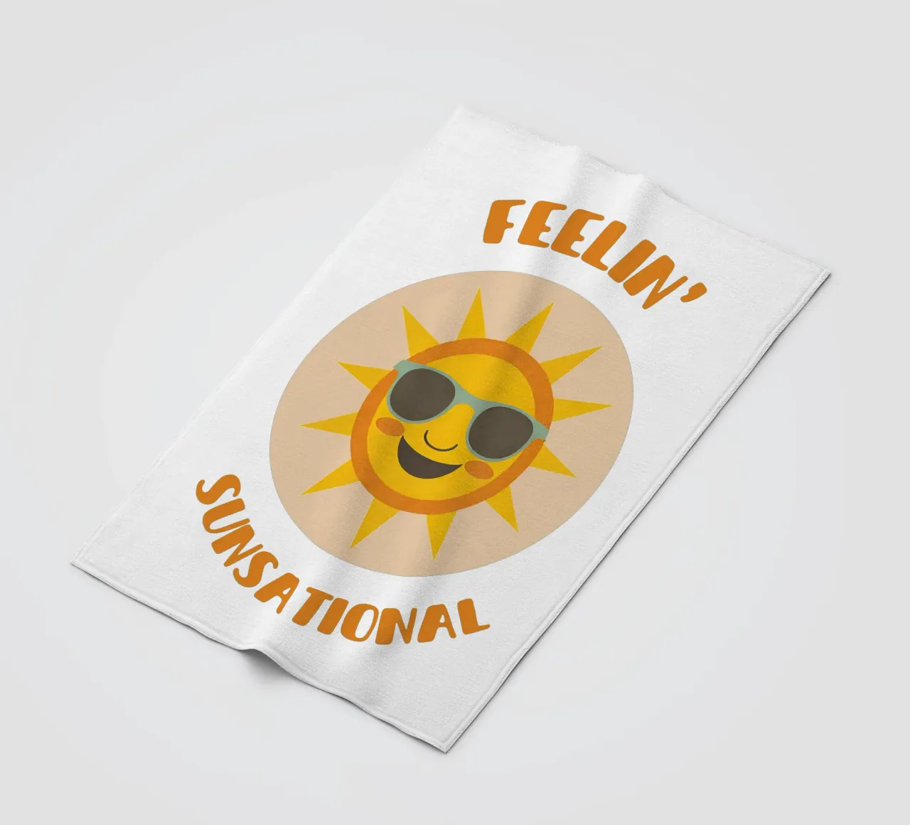 Feeling sunsational - cute & funny pun for sunny days coperta in pile da Punderful Day