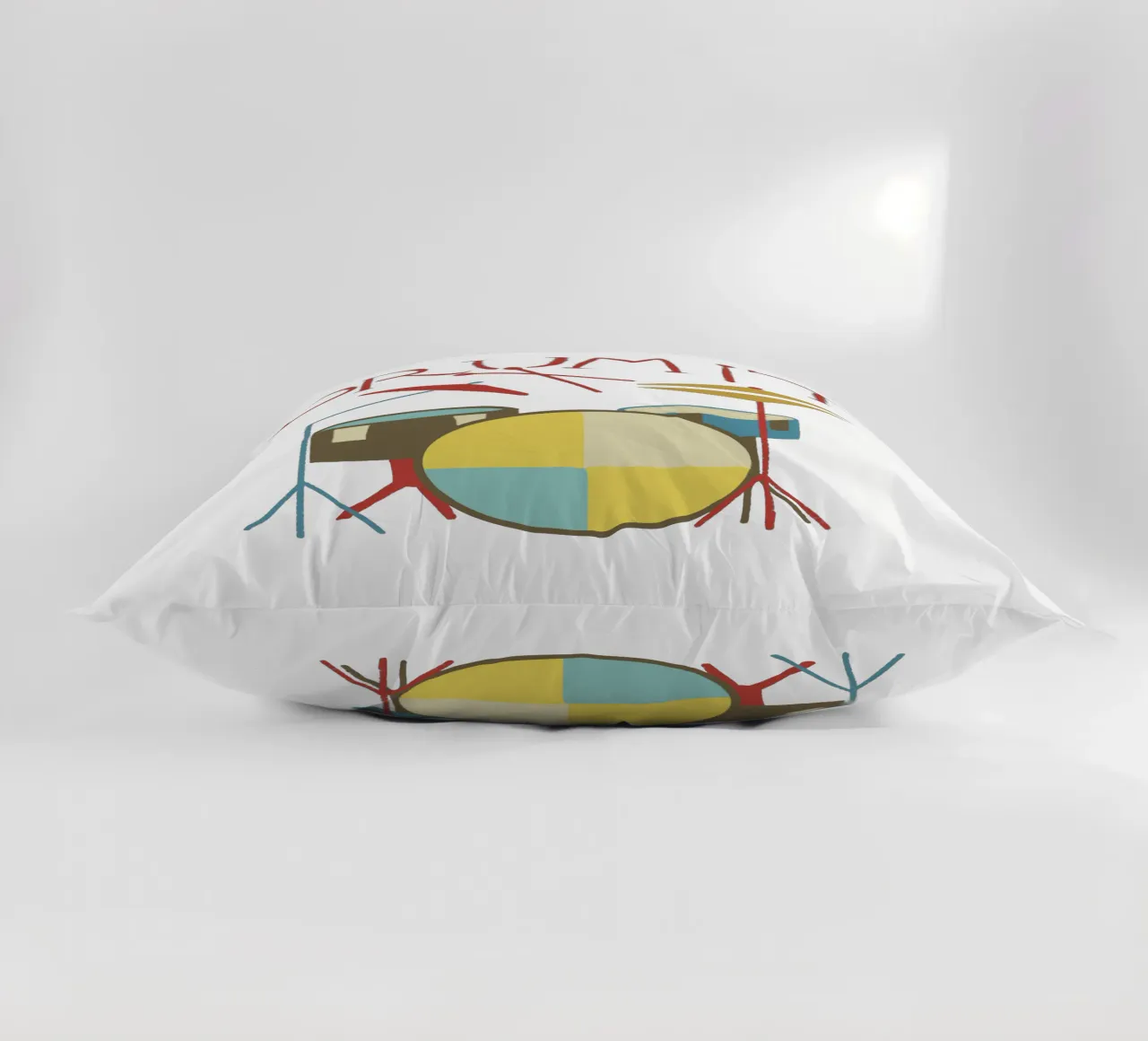 Drum it- minimalistisches Schlagzeug Design cuscino da Christiane Luz Creativum