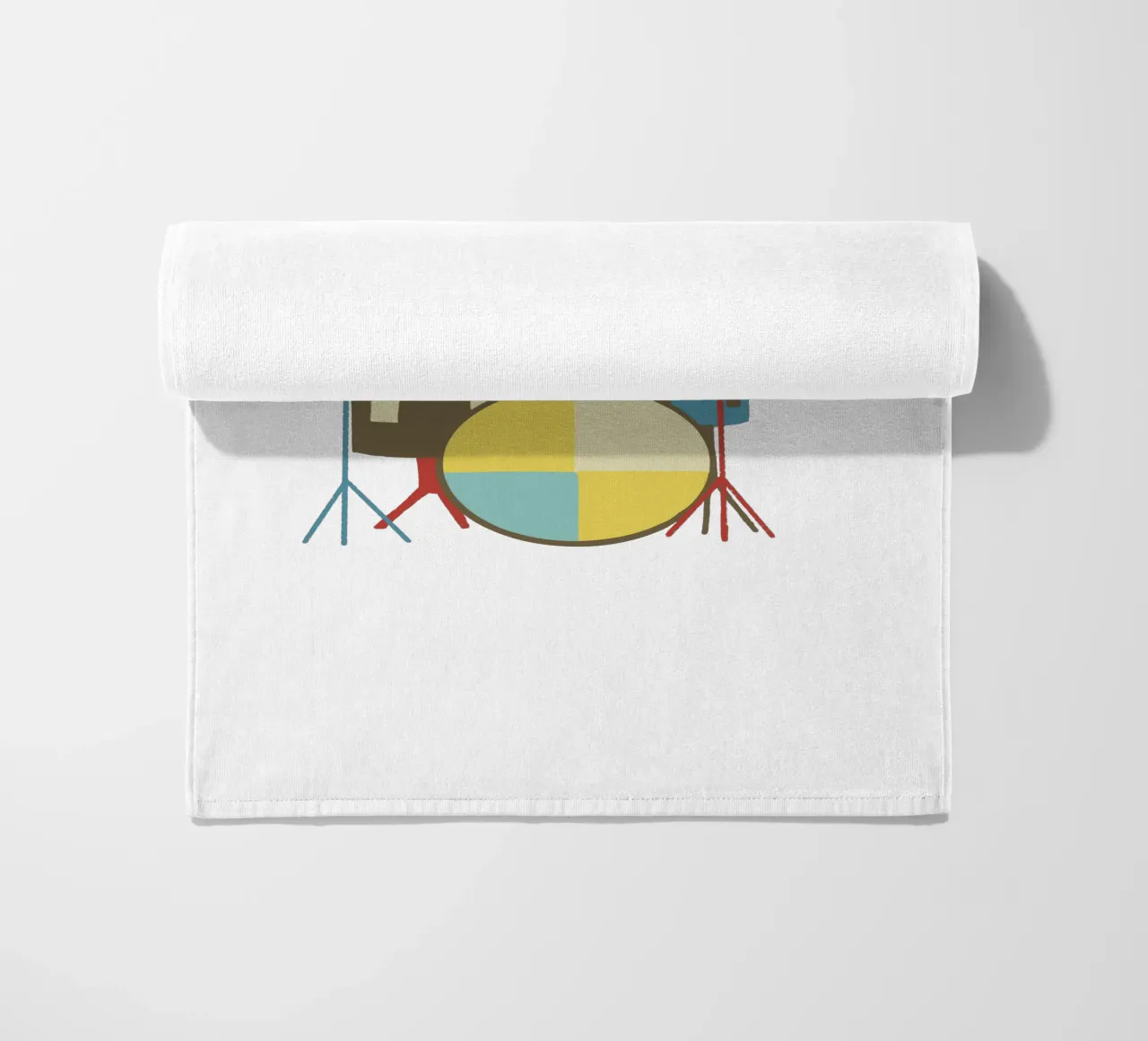 Drum it- minimalistisches Schlagzeug Design telo mare da Christiane Luz Creativum