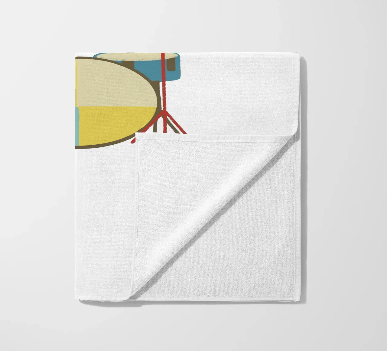 Drum it- minimalistisches Schlagzeug Design telo mare da Christiane Luz Creativum