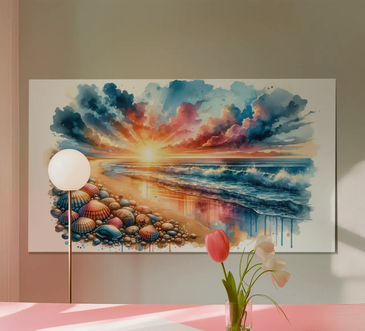 Crepuscolo dell'oceano poster da Chromatic Fusion Studio