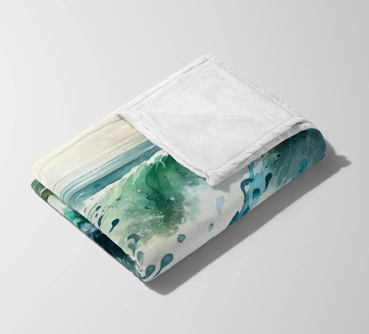 L'abbraccio dell'oceano che si dispiega coperta in pile da Chromatic Fusion Studio