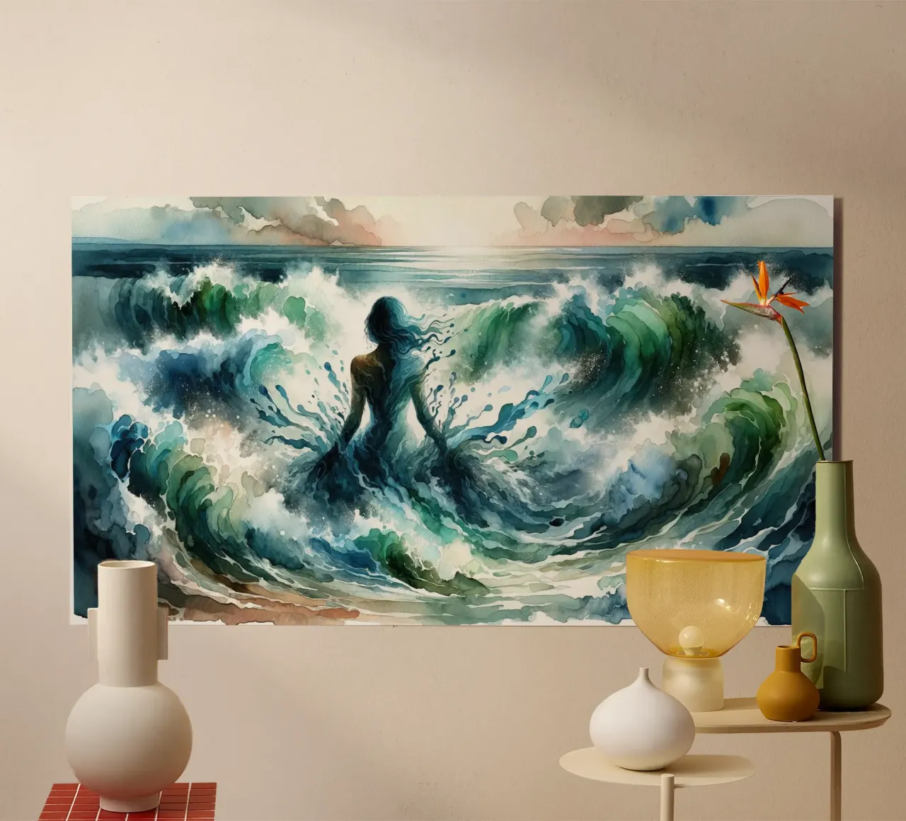 L'abbraccio dell'oceano che si dispiega alluminio dibond da Chromatic Fusion Studio