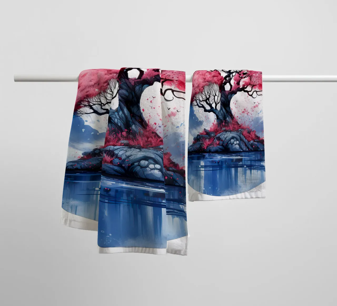 Albero della vita colorato asciugamano da bagno da Spiritual Touch