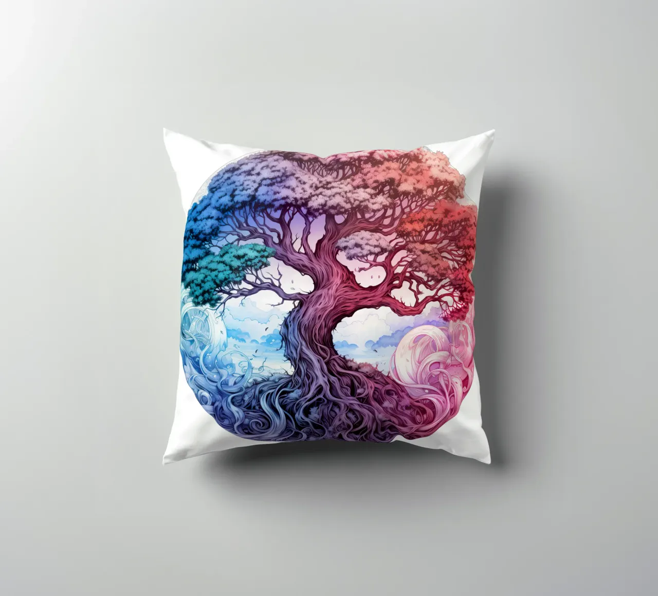 Albero della vita colorato cuscino da Spiritual Touch
