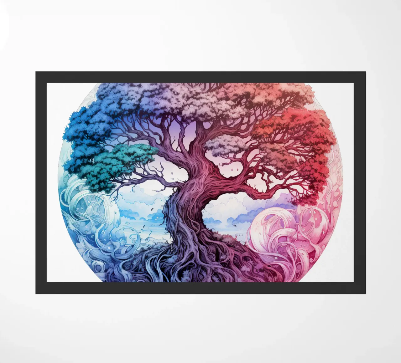 Albero della vita colorato zerbino da Spiritual Touch