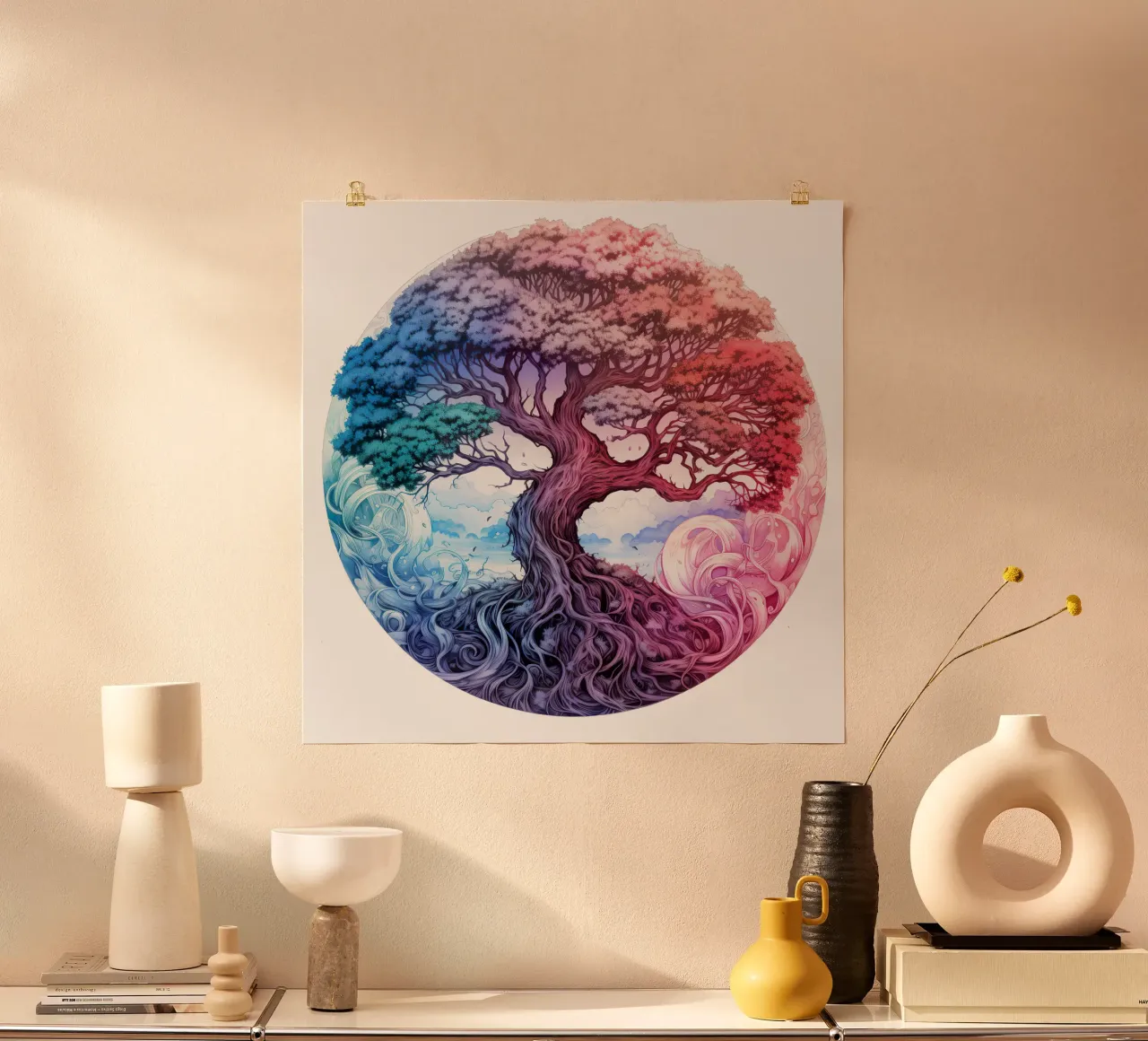 Albero della vita colorato poster da Spiritual Touch