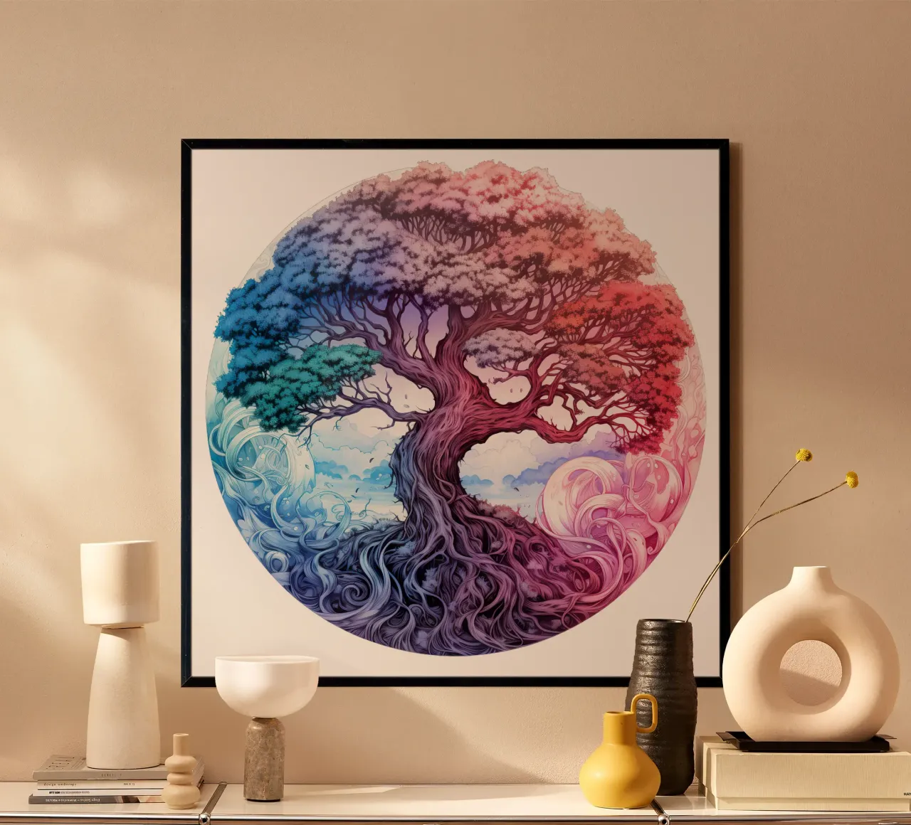 Albero della vita colorato poster da Spiritual Touch