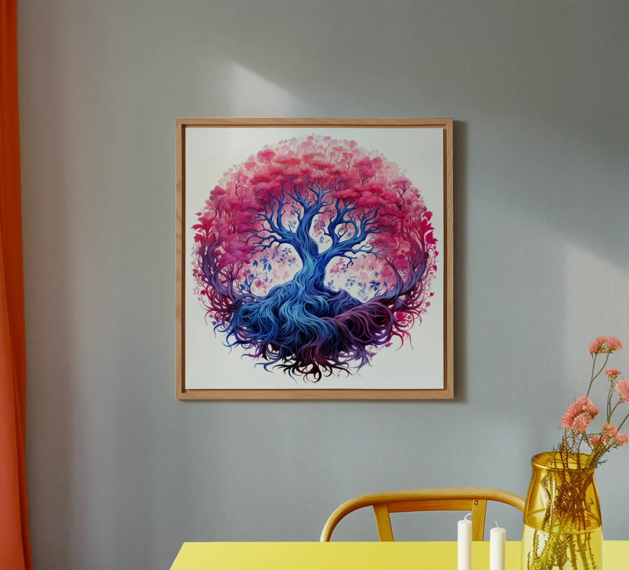 Albero della vita colorato alluminio dibond da Spiritual Touch