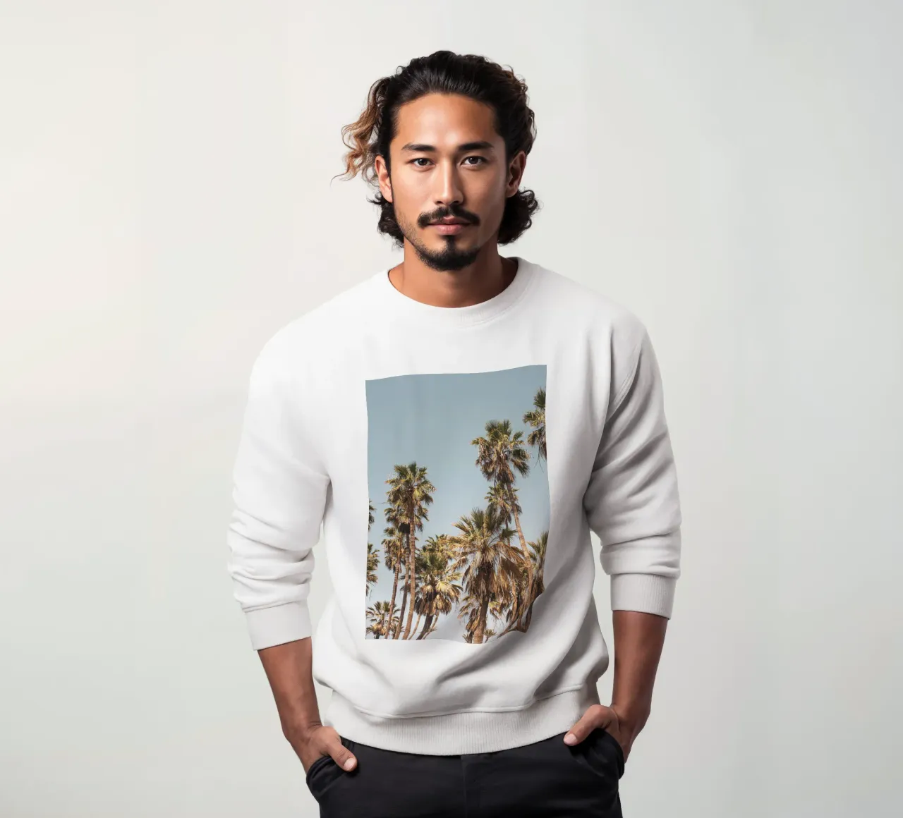 LA Palm Trees By the Beach II felpa da Victoria Frost