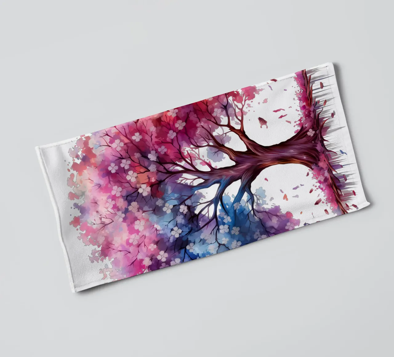 Albero della vita colorato asciugamano da bagno da Spiritual Touch
