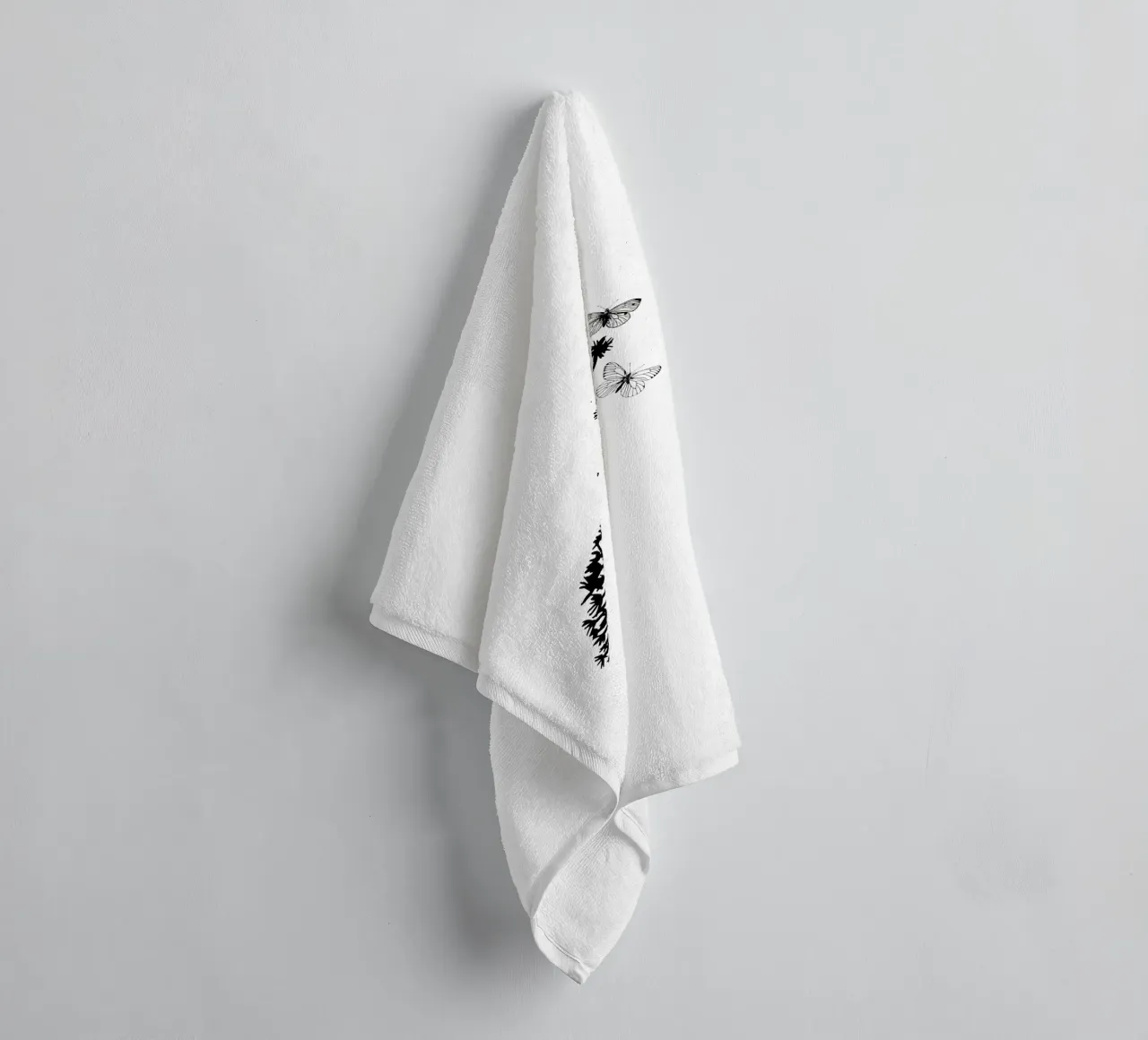 Dandelion with butterflies towel by ArtDesign by KBK