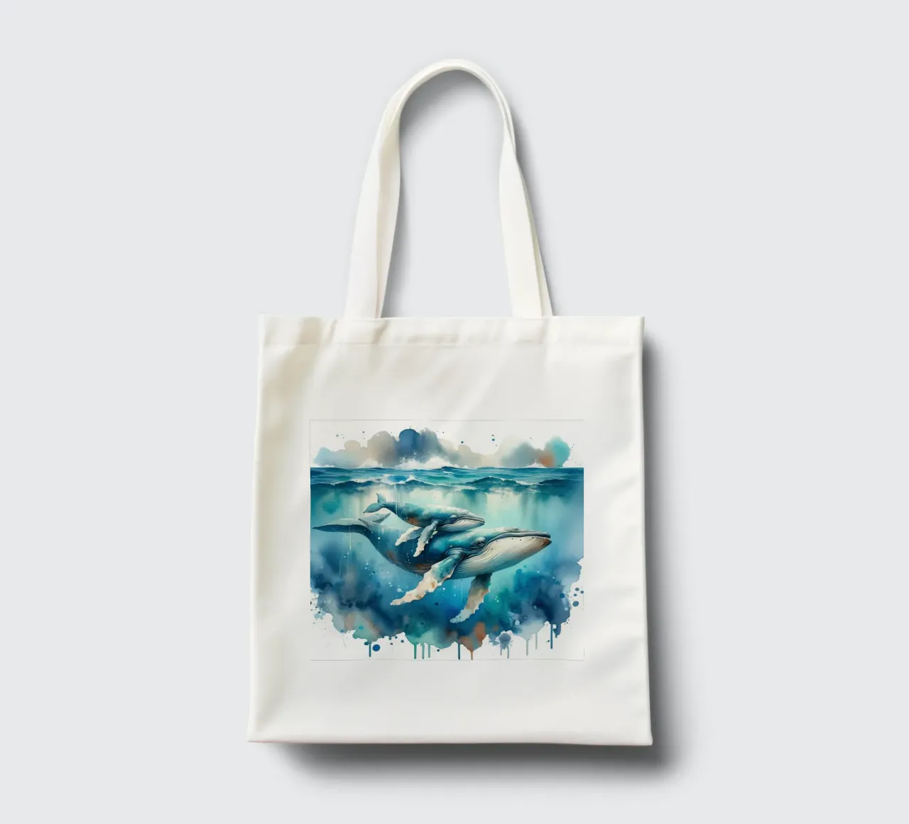 Ocean's Gentle Embrace tote bag by Chromatic Fusion Studio