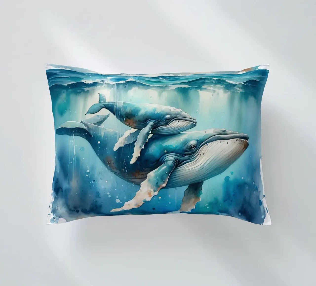 L'abbraccio gentile dell'oceano cuscino da Chromatic Fusion Studio