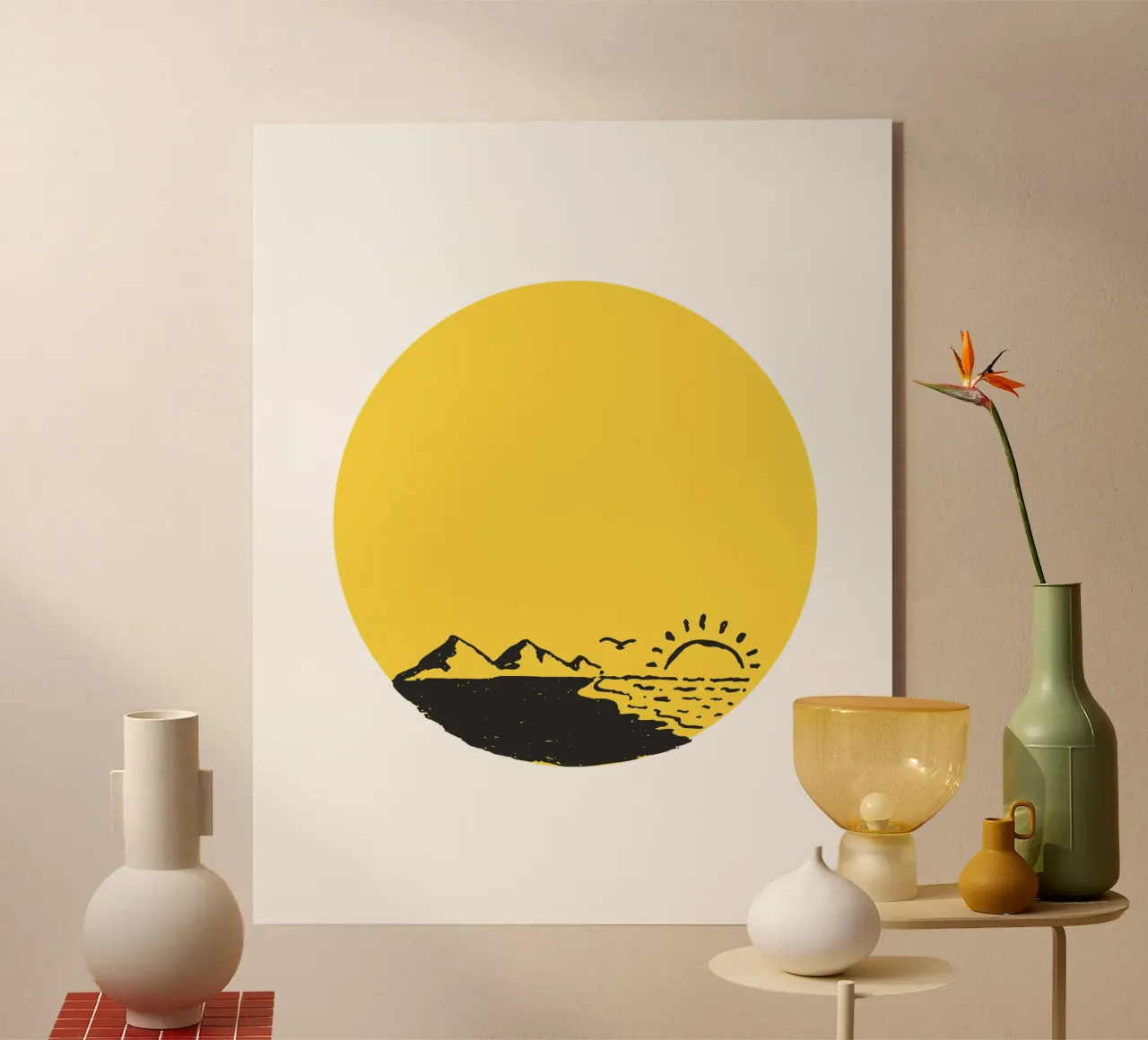 Tramonto in riva al mare plexiglass da ArtDesign by KBK