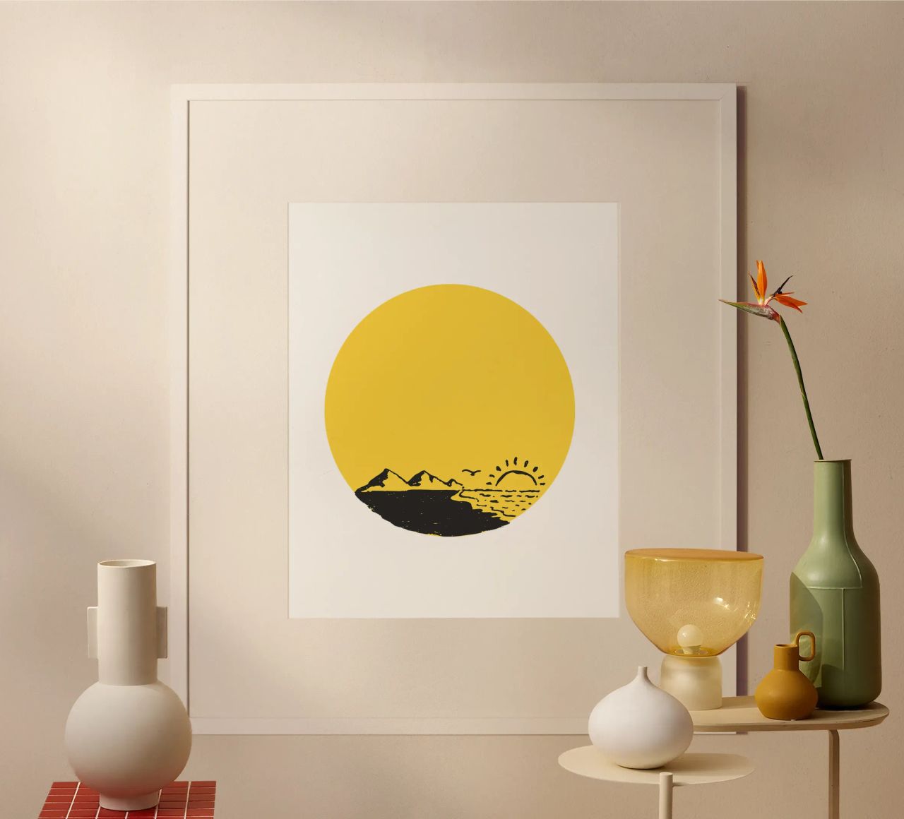 Sunset by the sea poster by ArtDesign by KBK