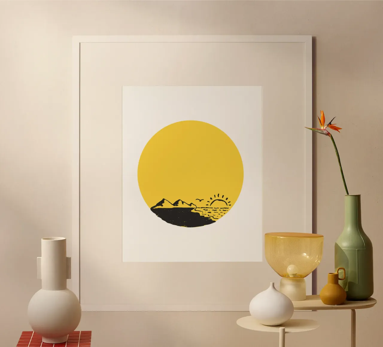 Tramonto in riva al mare carta hahnemühle da ArtDesign by KBK