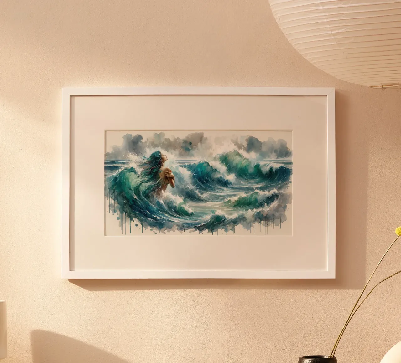 Sea's Symphony Enveloping poster by Chromatic Fusion Studio