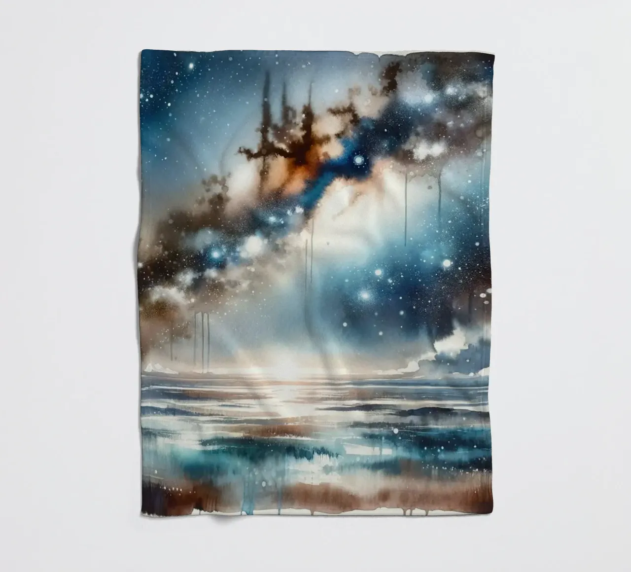 Notte stellata su acque tranquille coperta in pile da Chromatic Fusion Studio