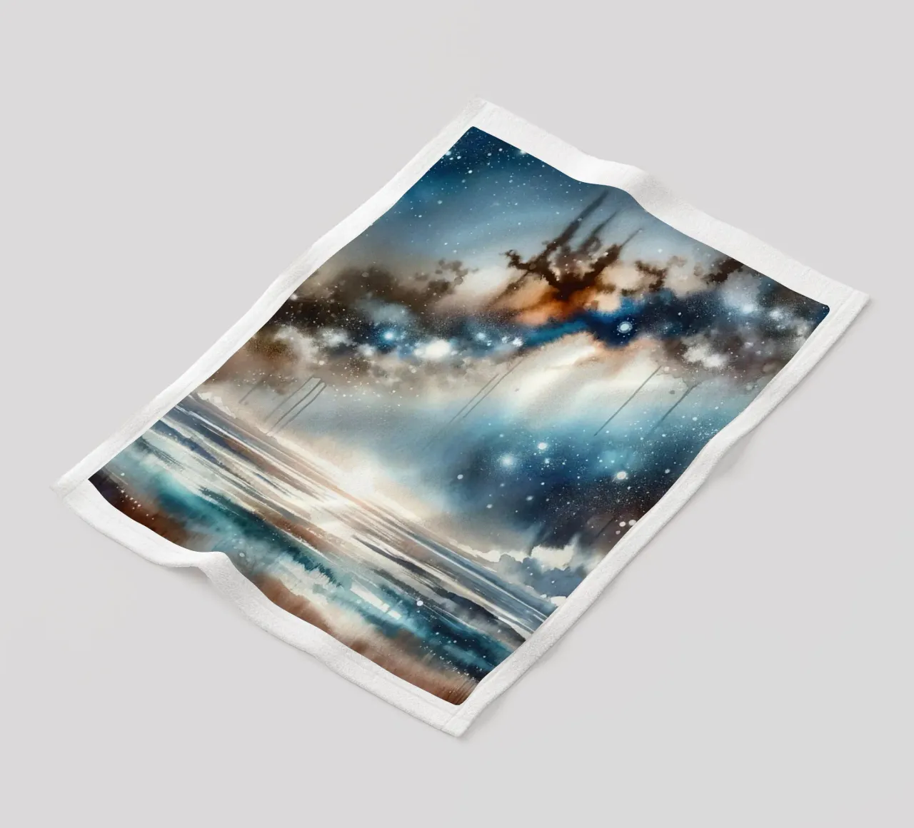 Notte stellata su acque tranquille coperta in pile da Chromatic Fusion Studio