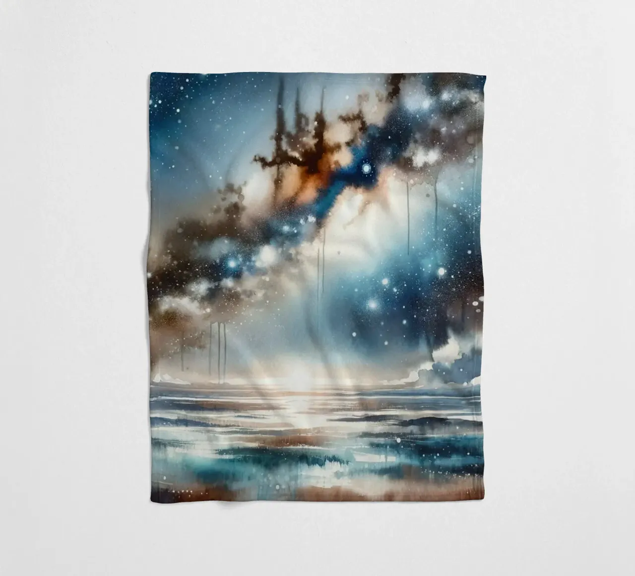 Notte stellata su acque tranquille coperta in pile da Chromatic Fusion Studio
