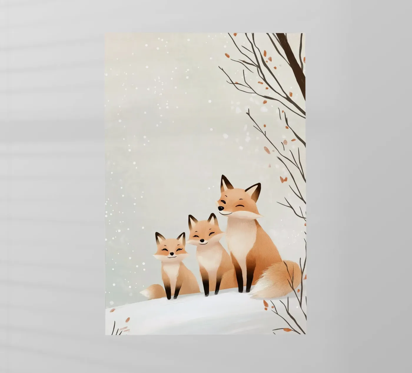 Winter Fox Cuddle pellicola backlit da SternchenStudio