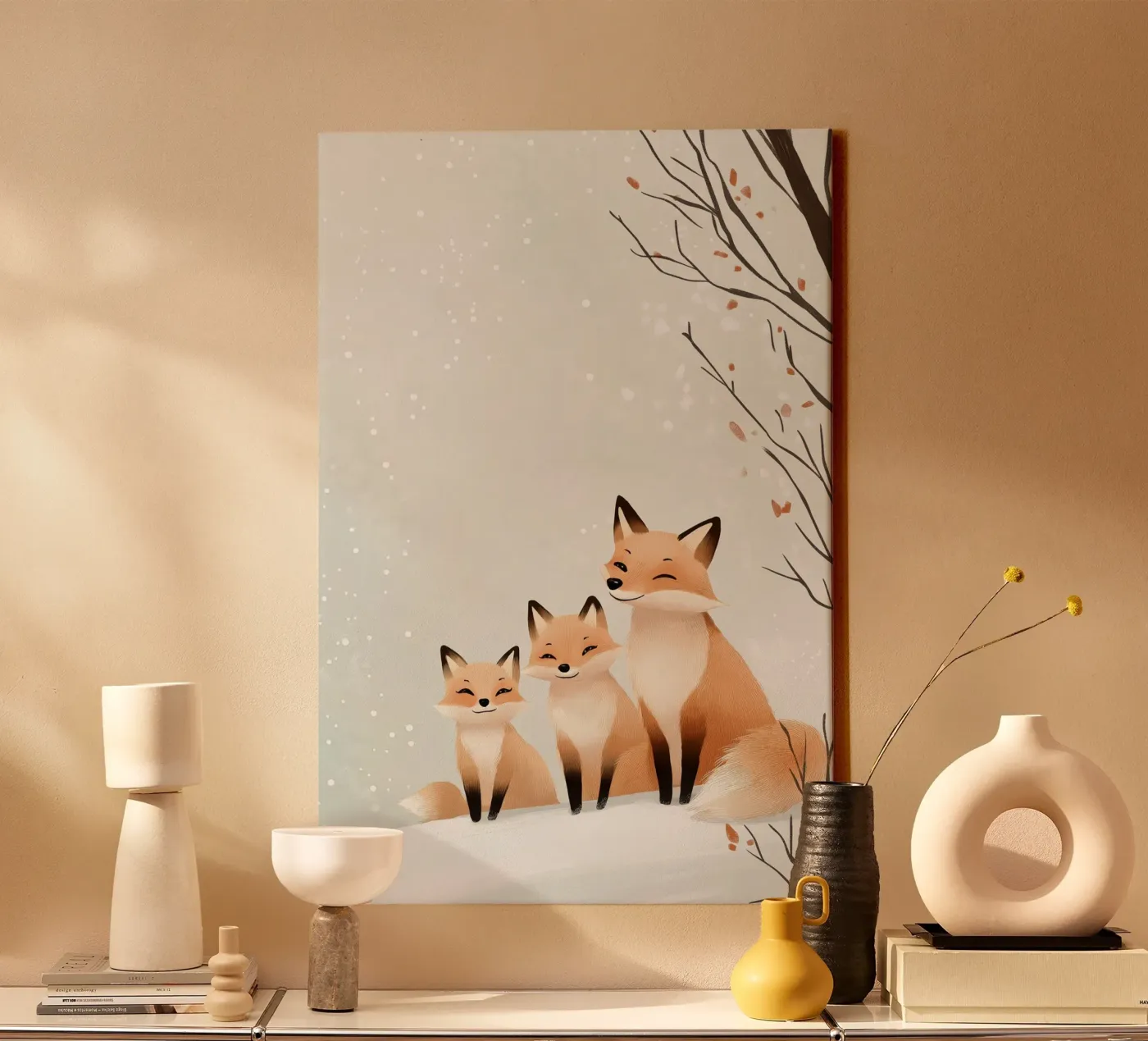 Winter Fox Cuddle tela da SternchenStudio