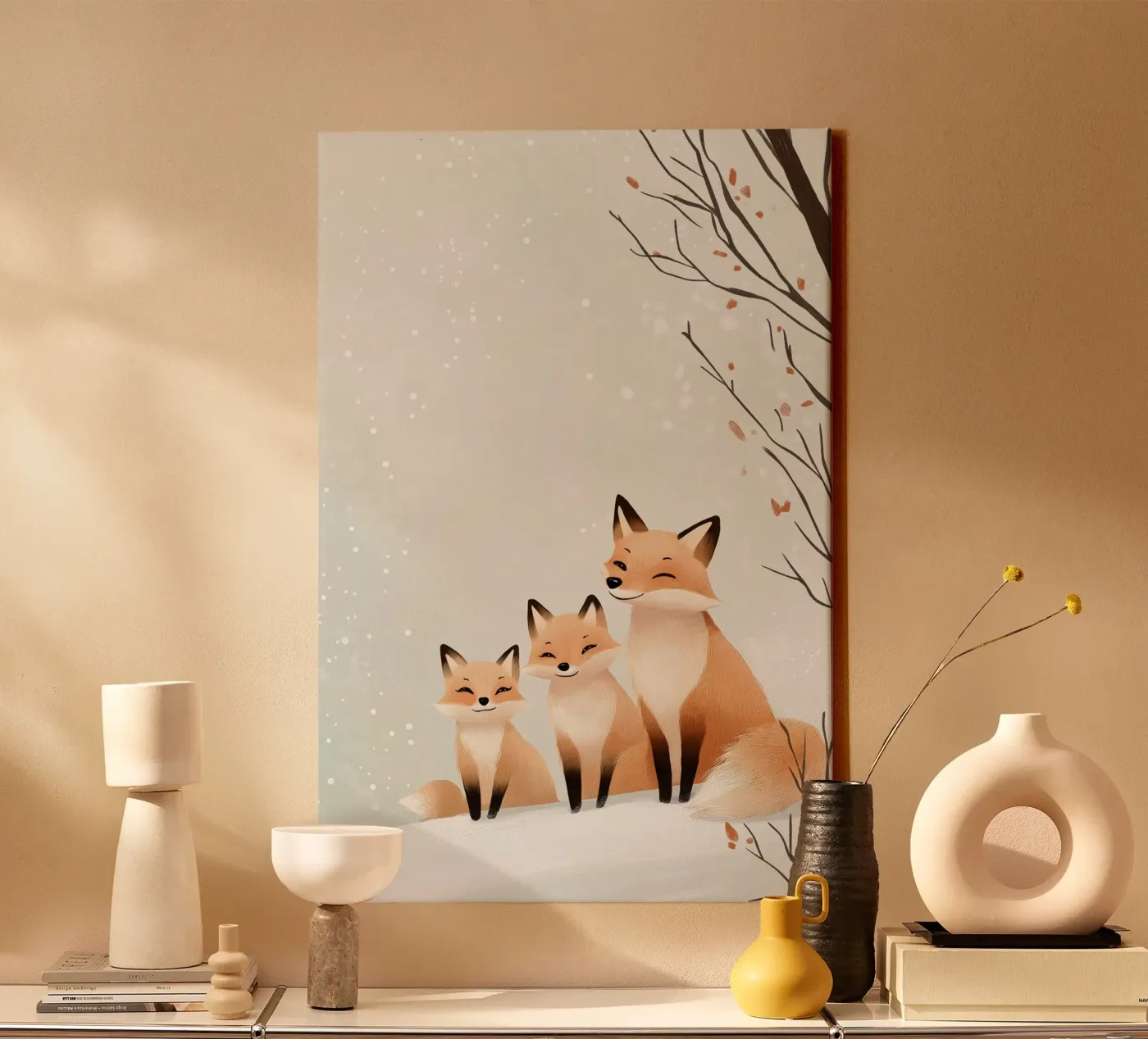 Winter Fox Cuddle tela da SternchenStudio