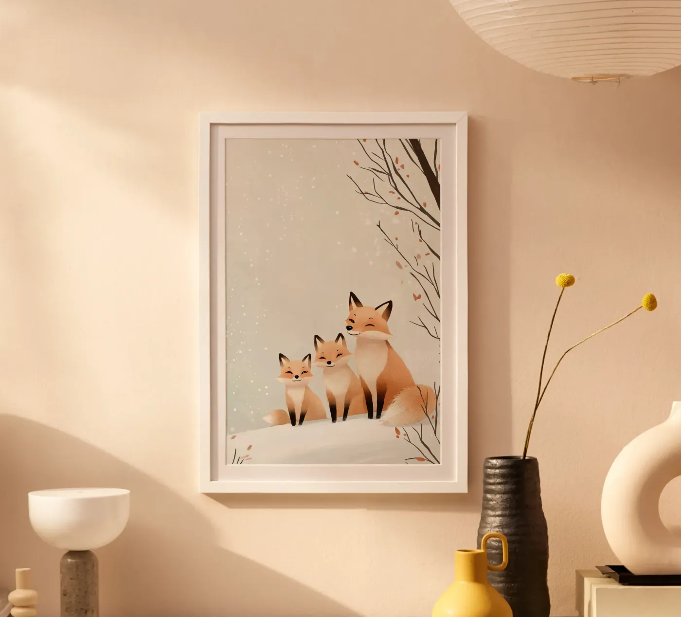 Winter Fox Cuddle poster da SternchenStudio