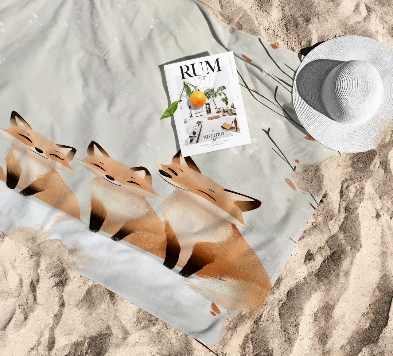 Winter Fox Cuddle telo mare da SternchenStudio