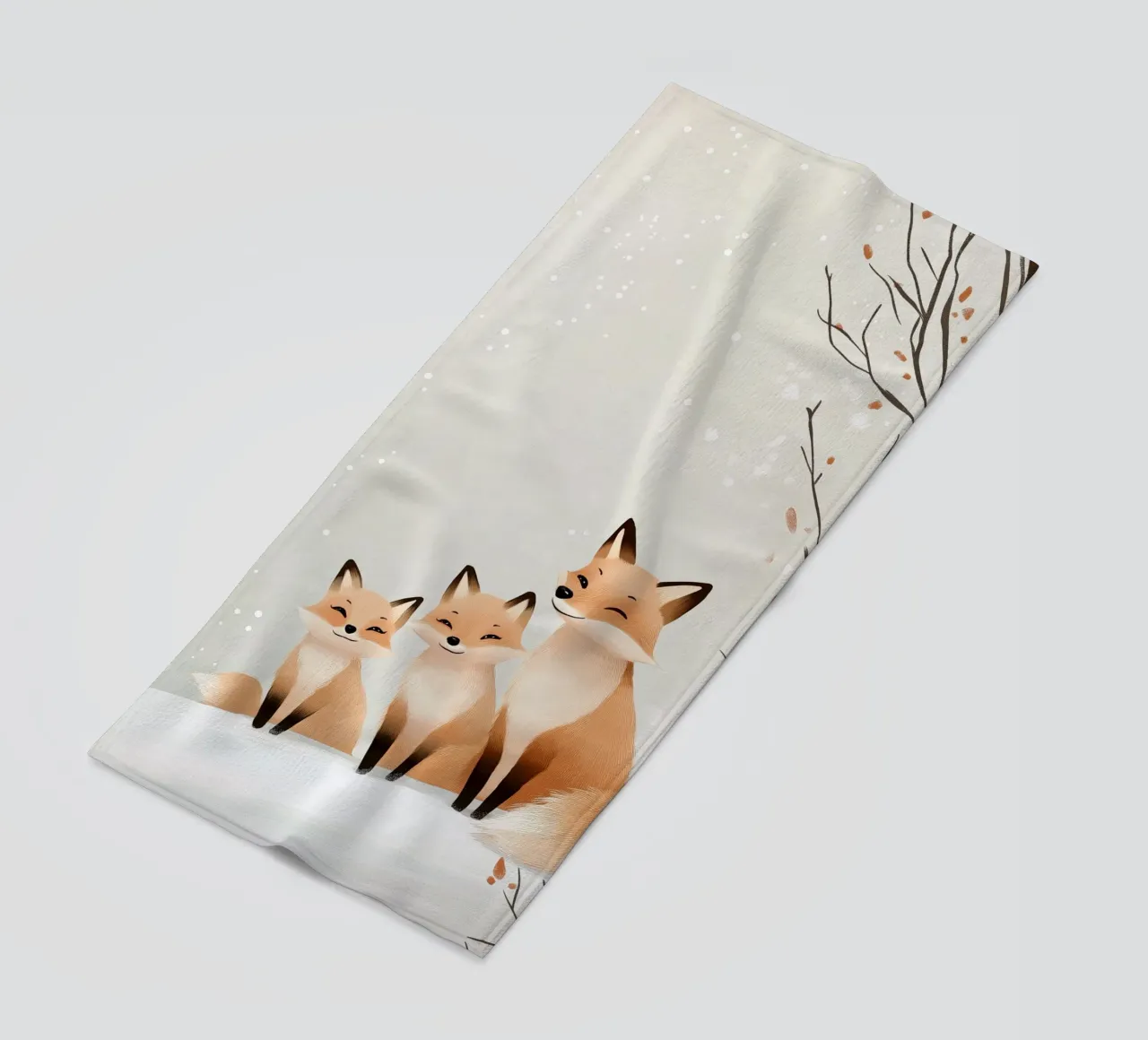 Winter Fox Cuddle telo mare da SternchenStudio