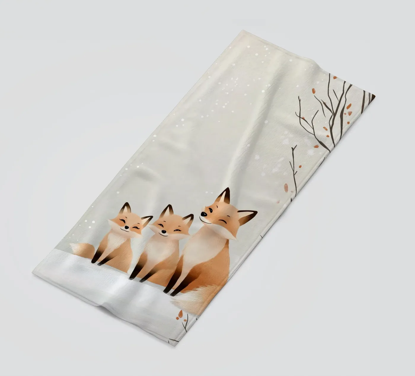 Winter Fox Cuddle telo mare da SternchenStudio