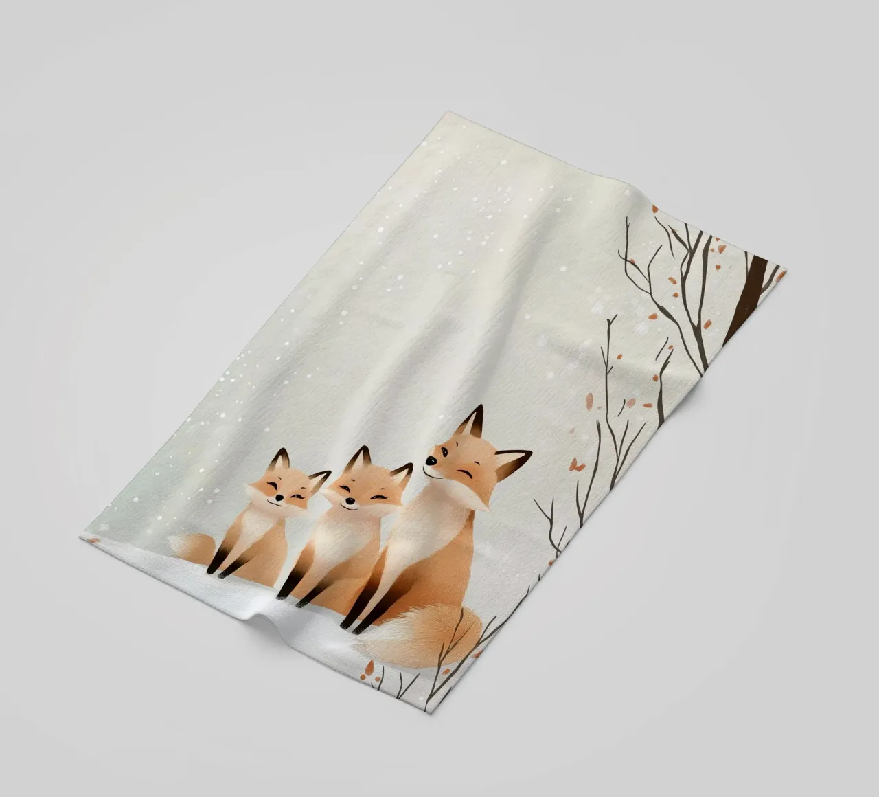 Winter Fox Cuddle telo mare da SternchenStudio